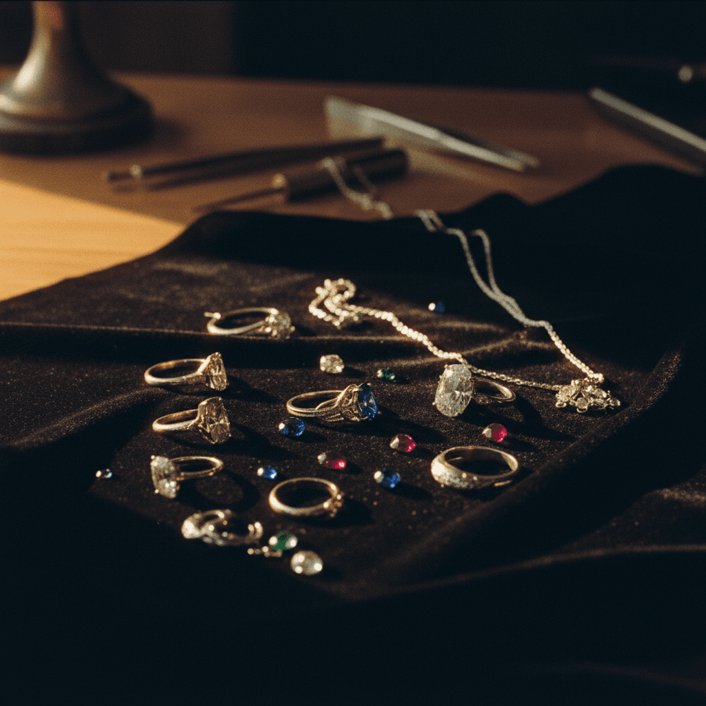 Premium jewellery crafted in platinum and gemstones